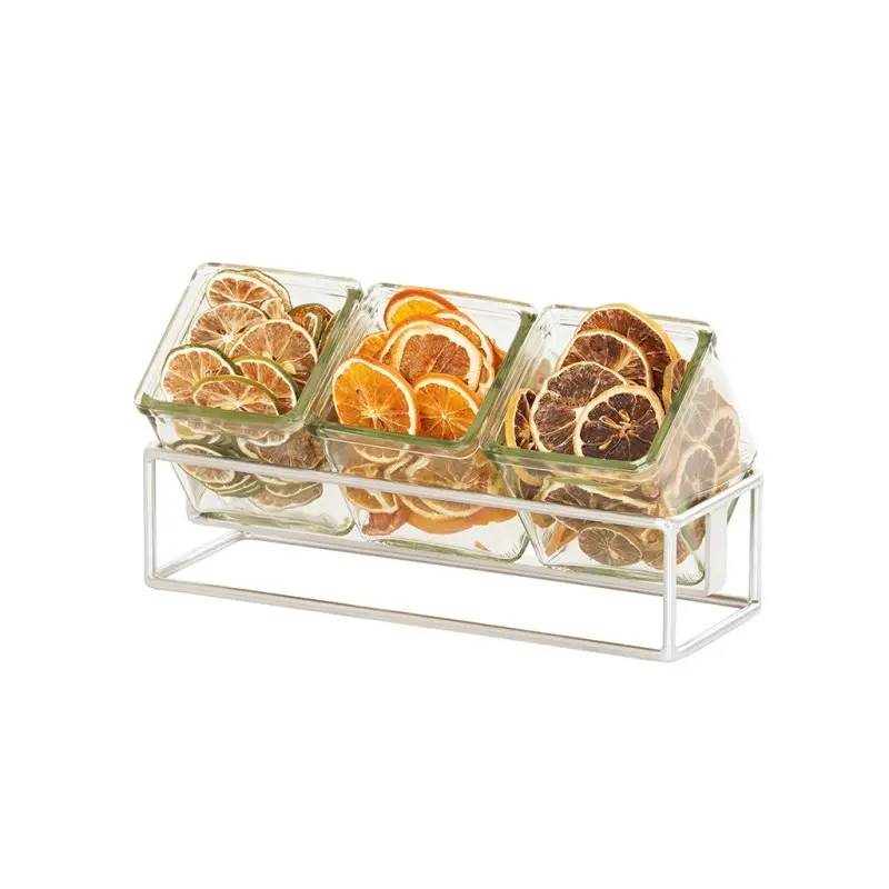 Cal-Mil Chrome 3 Jar Holder - 3" H