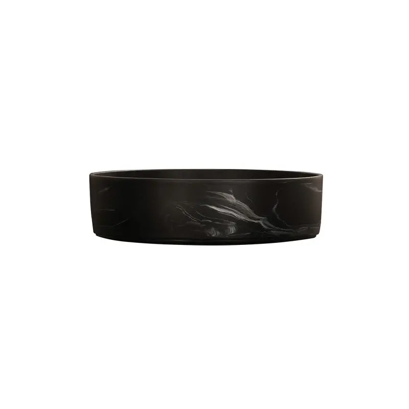 Cal-Mil 12" Resin Bowl - Black Marble