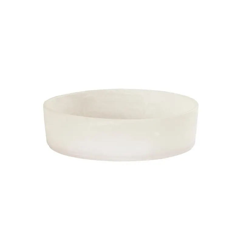 Cal-Mil 12" Resin Bowl - White Marble Cal-Mil 12" Resin Bowl - White Marble