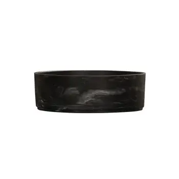 Cal-Mil 10" Resin Bowl - Black Marble