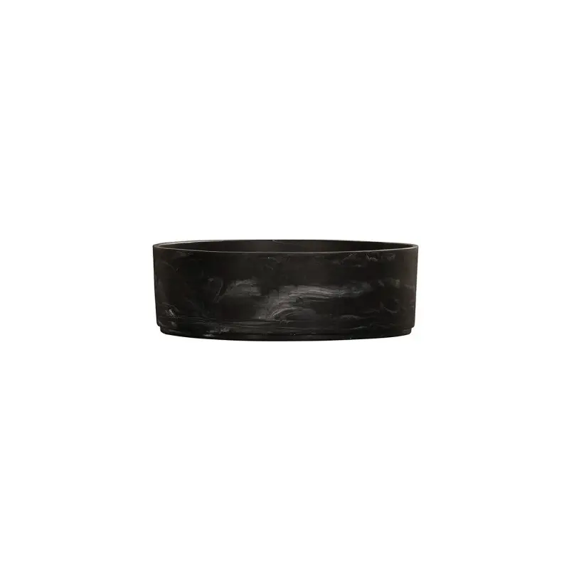 Cal-Mil 10" Resin Bowl - Black Marble Cal-Mil 10" Resin Bowl - Black Marble