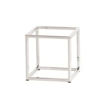Cal-Mil Chrome Cube Riser - 8"