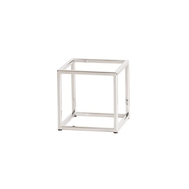 Cal-Mil Chrome Cube Riser - 8"