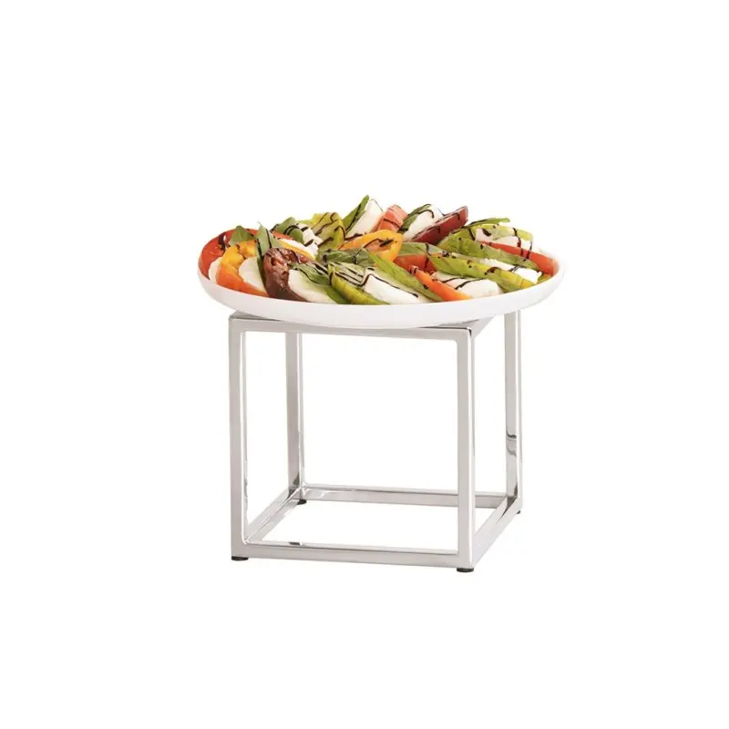 Cal-Mil Chrome Cube Riser - 8"