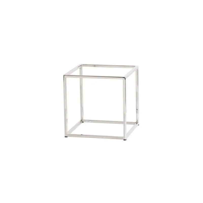 Cal-Mil Chrome Cube Riser - 12" Cal-Mil Chrome Cube Riser - 12"