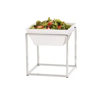 Cal-Mil Chrome Cube Riser - 12"