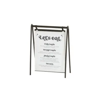 Cal-Mil Onyx 8.5 x 11 Hanging Signage
