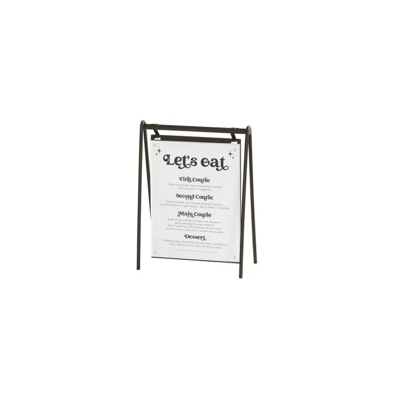 Cal-Mil Onyx 8.5 x 11 Hanging Signage