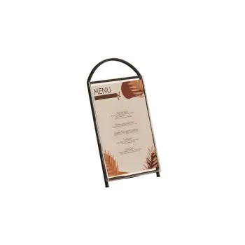 Cal-Mil Arched Signholder - 8.5 x 11 Black