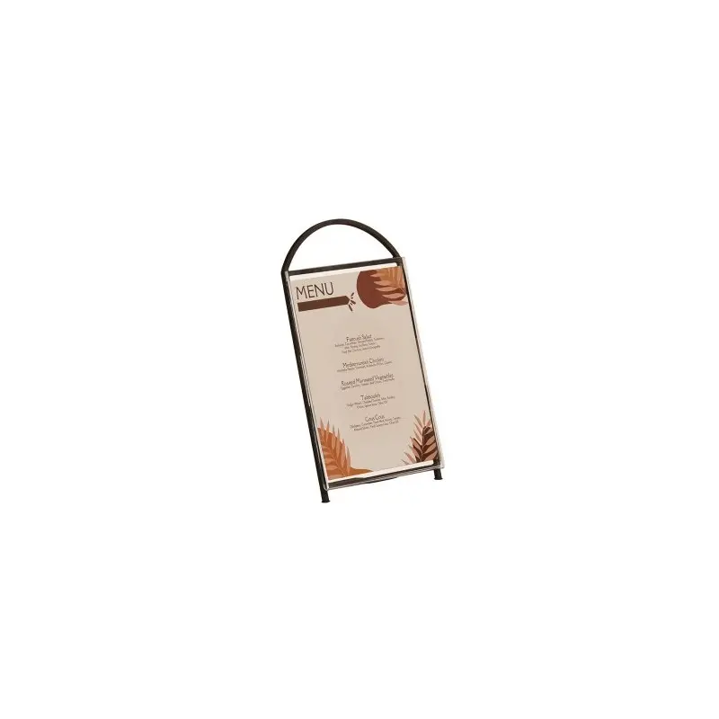 Cal-Mil Arched Signholder - 8.5 x 11 Black