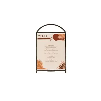 Cal-Mil Arched Signholder - 8.5 x 11 Black