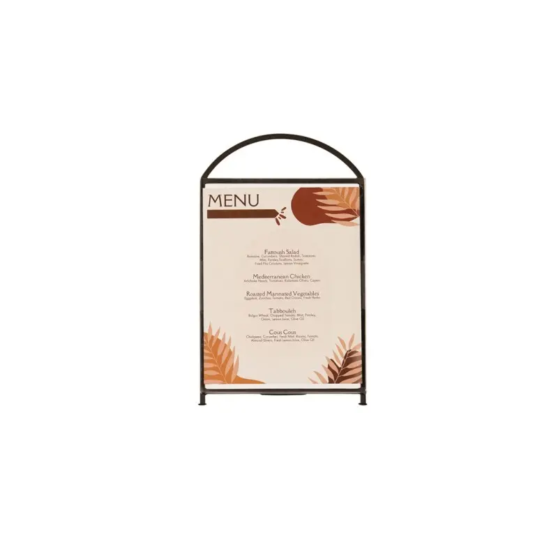 Cal-Mil Arched Signholder - 8.5 x 11 Black Cal-Mil Arched Signholder - 8.5 x 11 Black