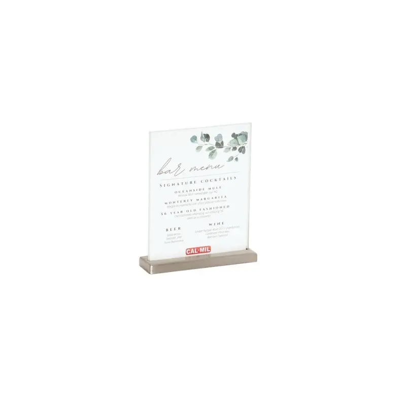 Cal-Mil 8.5 x 11 Stainless Signholder Cal-Mil 8.5 x 11 Stainless Signholder