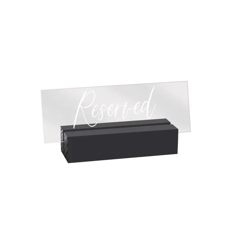 Cal-Mil Reserved Sign - Black Cal-Mil Reserved Sign - Black
