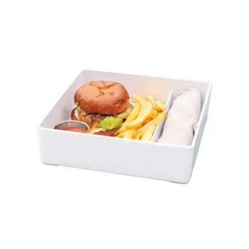 Cal-Mil White Melamine Bento Box