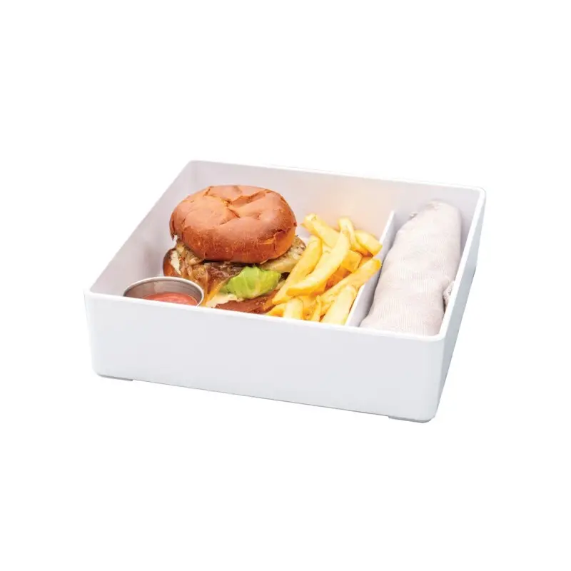 Cal-Mil White Melamine Bento Box