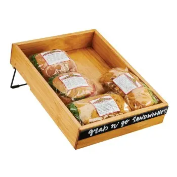 Cal-Mil Madera Write - On Adjustable Merchandiser