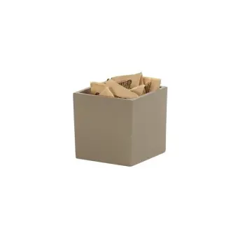 Cal-Mil 4 x 4 Resin Jar - Taupe