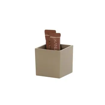 Cal-Mil 4 x 4 Resin Jar - Taupe