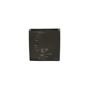 Cal-Mil 4 x 4 Resin Jar - Black Marble