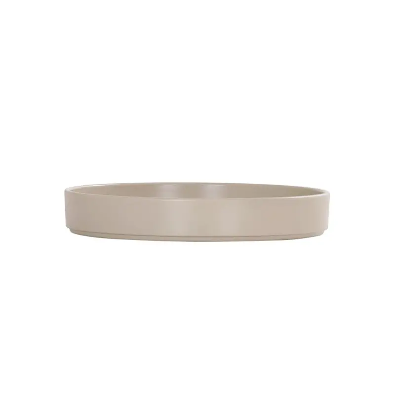 Cal-Mil Hudson 10" Melamine Melamine Plate - Taupe