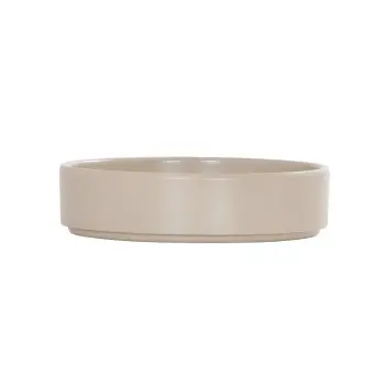 Cal-Mil Hudson 6" Melamine Melamine Plate - Taupe
