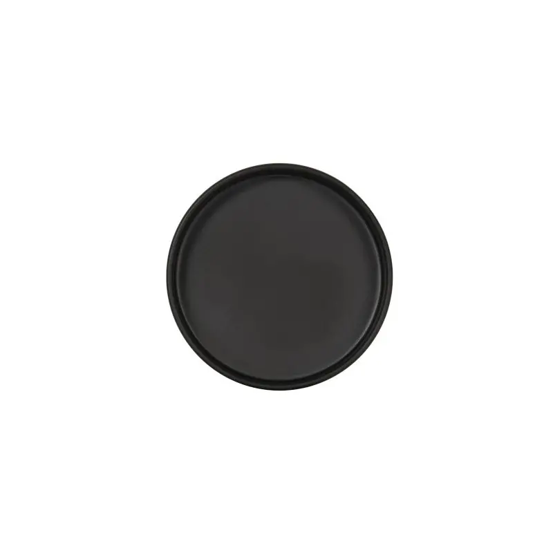 Cal-Mil Hudson 6" Melamine Melamine Plate - Black Cal-Mil Hudson 6" Melamine Melamine Plate - Black