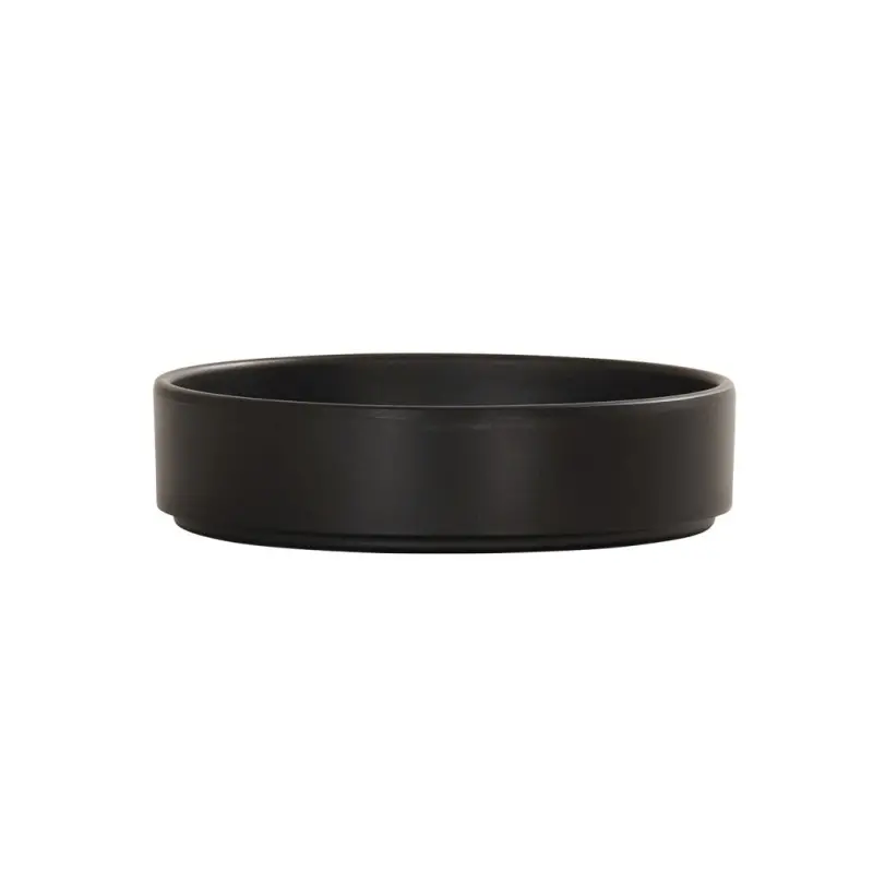Cal-Mil Hudson 6" Melamine Melamine Plate - Black Cal-Mil Hudson 6" Melamine Melamine Plate - Black