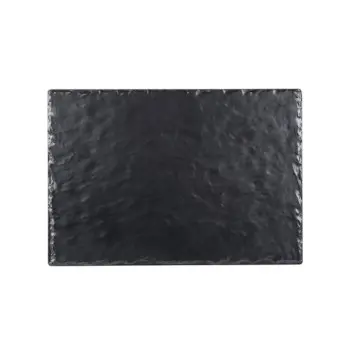 Cal-Mil Melamine Faux Slate Tray Black
