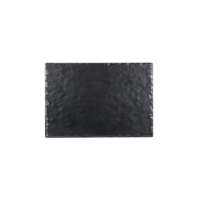 Cal-Mil Melamine Faux Slate Tray Black