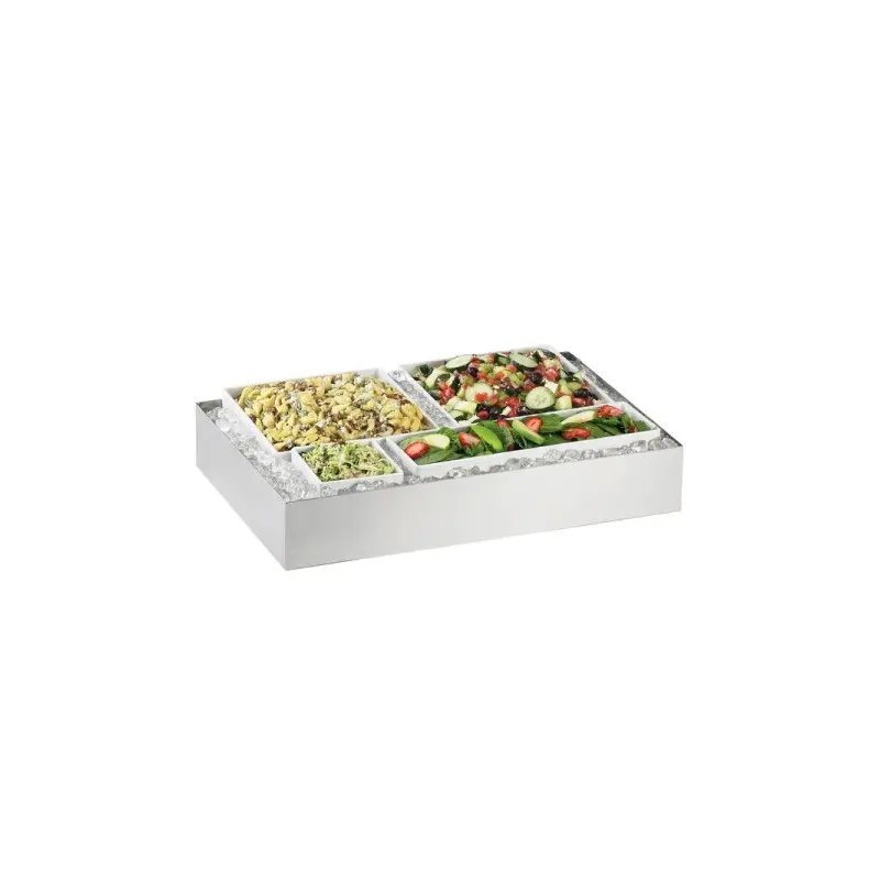 Cal-Mil 24 x 32 x 4.25 5 Sided Box - S/S