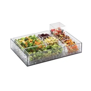 Cal-Mil 16 x 24 x 4.25 5 Sided Box Clear