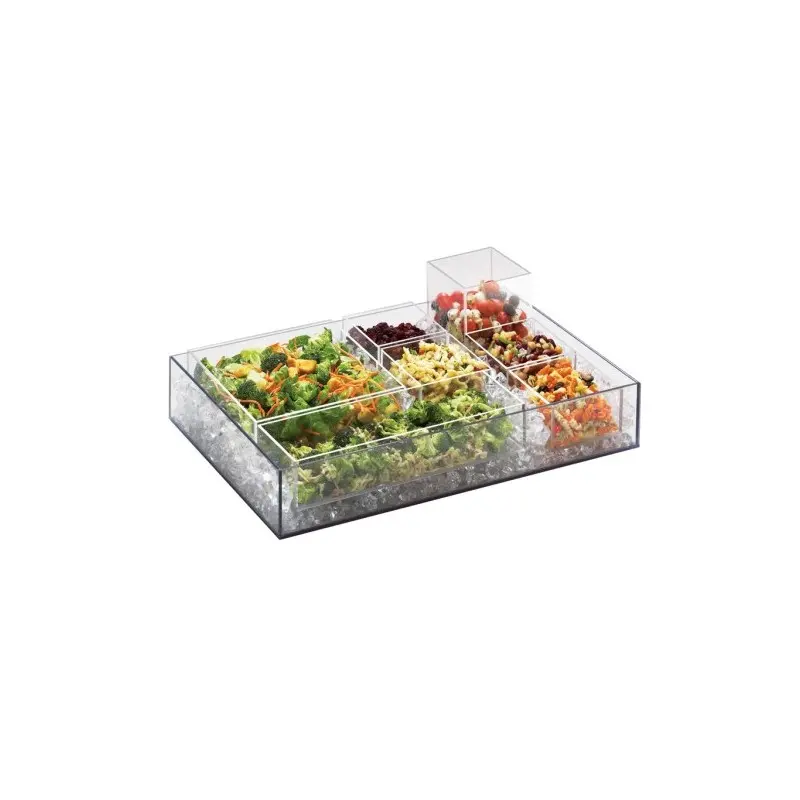 Cal-Mil 16 x 24 x 4.25 5 Sided Box Clear