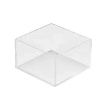 Cal-Mil 5 x 5 x 3 5 Sided Box - Clear