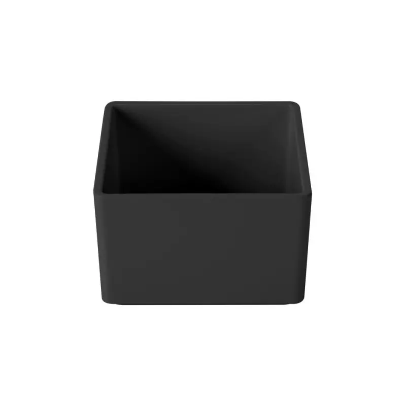 Cal-Mil 5 x 5 x 3 Melamine Box - Black Cal-Mil 5 x 5 x 3 Melamine Box - Black