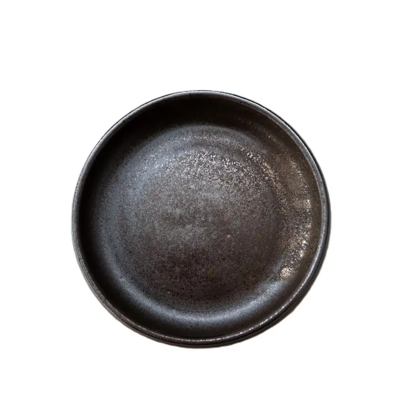Out of the Blue Lava Metallic Deep Plate - S - Diameter: 6.3" Height: 1.6"