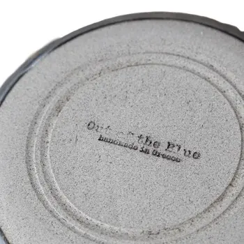 Out of the Blue Lava Metallic Deep Plate - S - Diameter: 6.3" Height: 1.6"