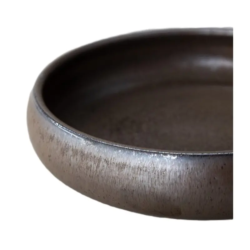 Out of the Blue Lava Metallic Deep Plate - S - Diameter: 6.3" Height: 1.6"