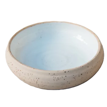 Out of the Blue Kronos Small Deep Plate - Diameter: 6.3" Height: 1.6"