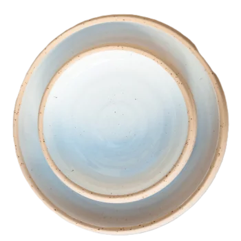 Out of the Blue Kronos Small Deep Plate - Diameter: 6.3" Height: 1.6"