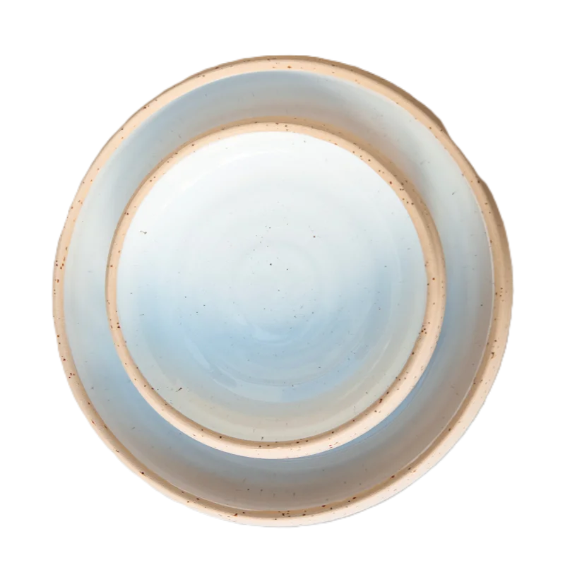 Out of the Blue Kronos Small Deep Plate - Diameter: 6.3" Height: 1.6"