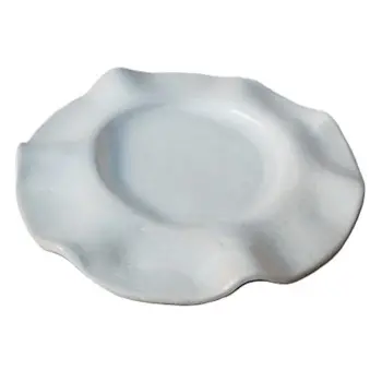 Out of the Blue Perla Plate - Diameter: 10.6" Inside diameter: 5.9"