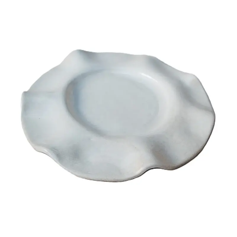 Out of the Blue Perla Plate - Diameter: 10.6" Inside diameter: 5.9"