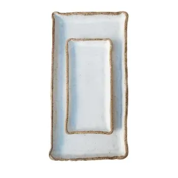 Out of the Blue Kastro Platter Small - Length: 9.8" Width: 5.1"