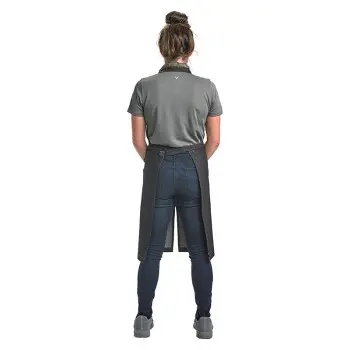 Mercer Culinary Zephyr Bib Apron - Black Denim