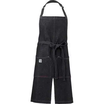 Mercer Culinary Zephyr Bib Apron - Black Denim