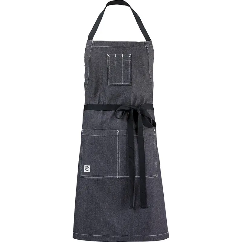 Mercer Culinary Scout Bib Apron - Charcoal Gray