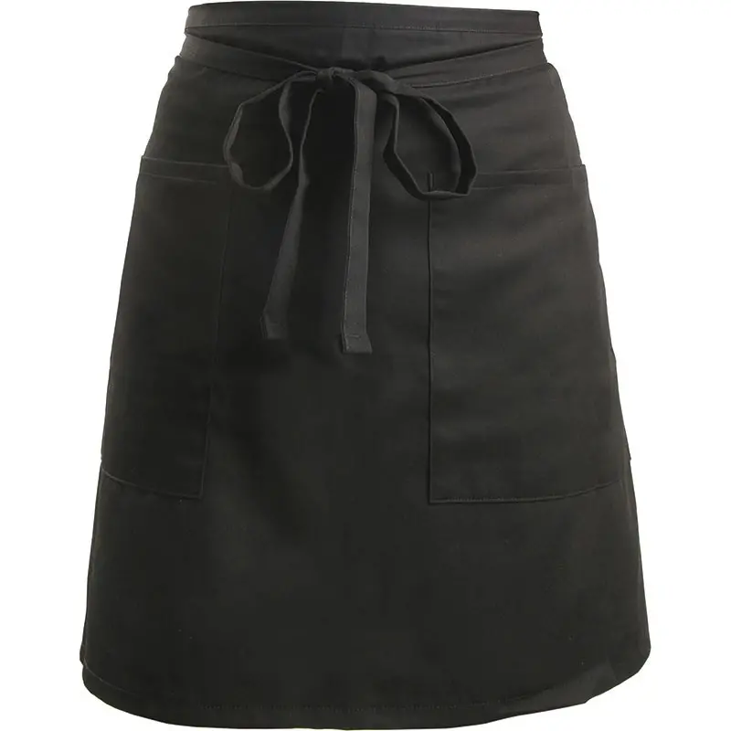 Mercer Culinary Bistro Apron w/2 Pockets - Black - 29" x 19" -