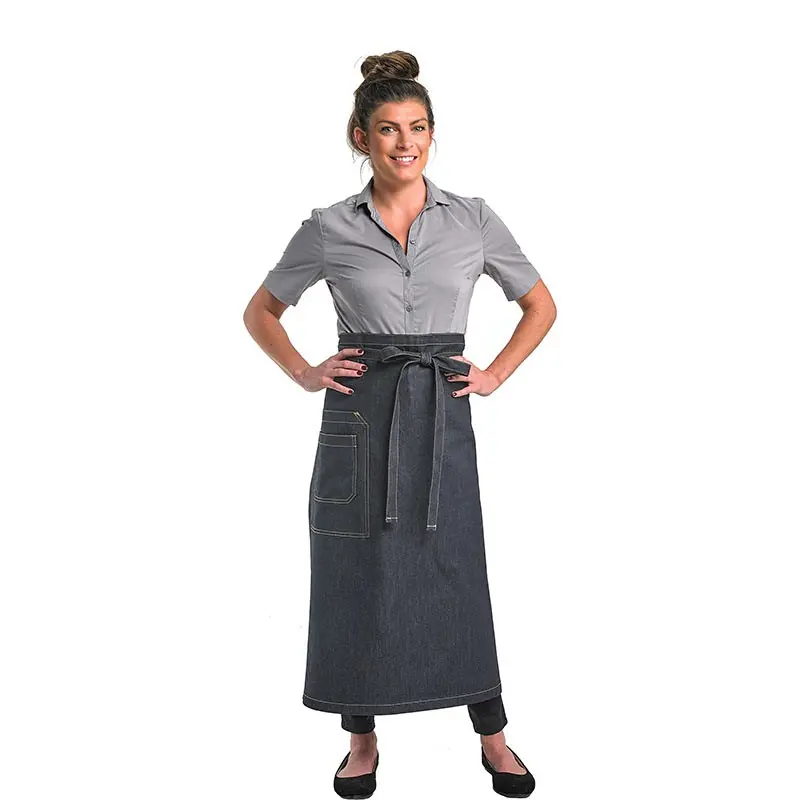 Mercer Culinary Talon Bistro Apron - Indigo Denim
