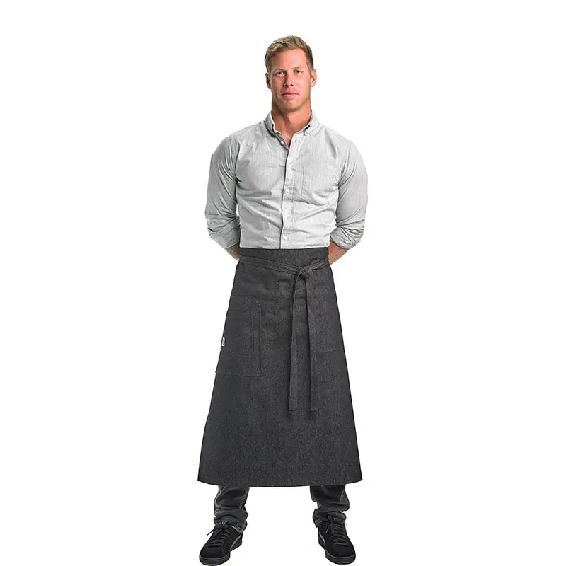 Mercer Culinary Talon Bistro Apron - Black Denim